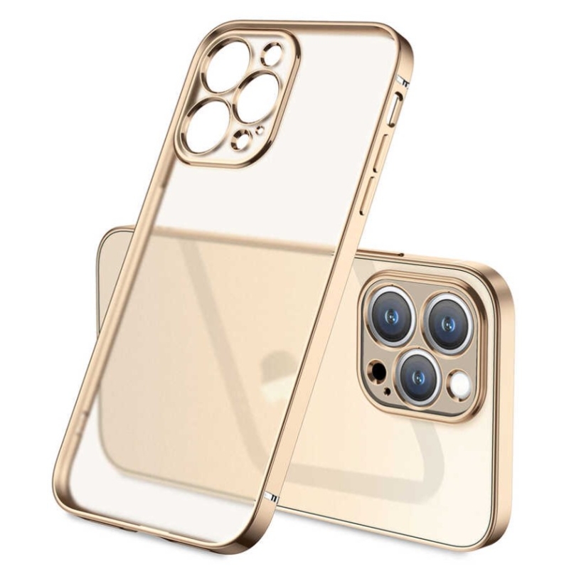 Apple iPhone 13 Pro Max Kılıf Kamera Korumalı Mat Esnek Gold fiyatı ve  özellikleri