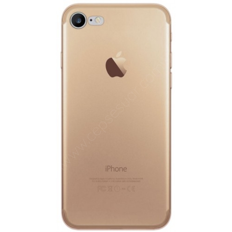 Apple iPhone 6/6s Kılıf iMax Kamera Korumalı Silikon Şeffaf Gold fiyatı ve  özellikleri