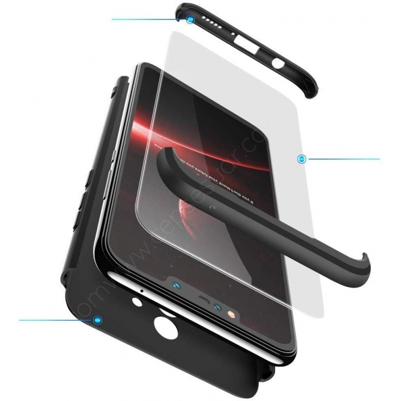 Huawei Mate 20 Lite Kılıf 360 Tam Koruma Fit Siyah fiyatı ve özellikleri