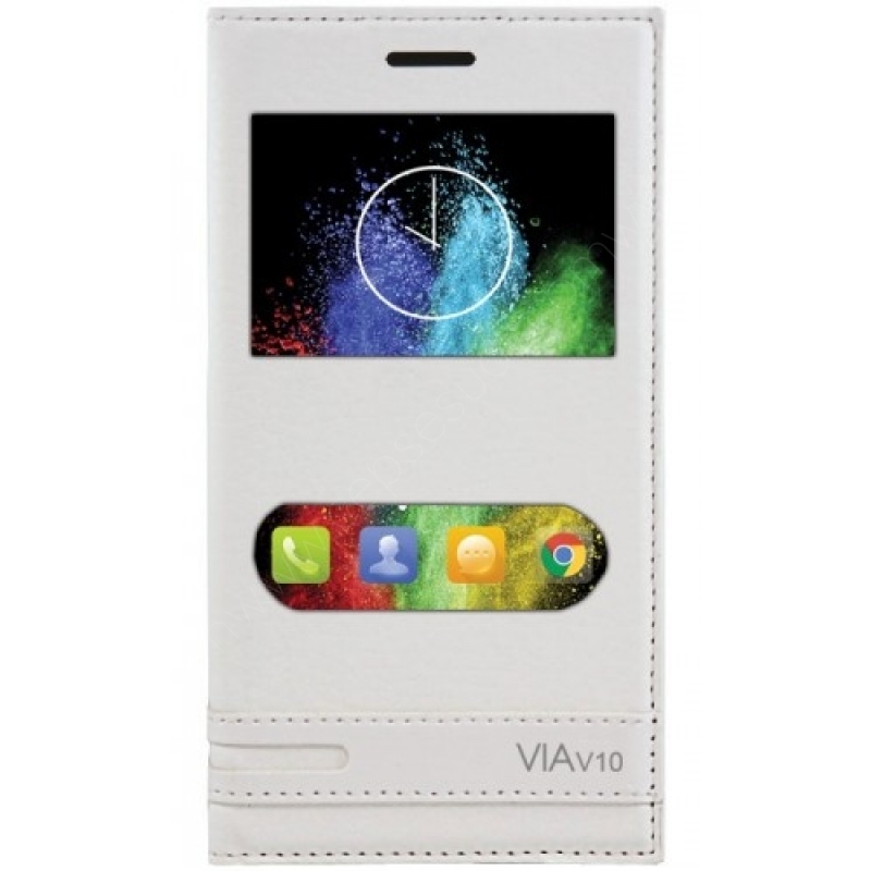 Casper Via V10 Kılıf Kapaklı Çift Pencereli Mıknatıslı Beyaz fiyatı ve  özellikleri