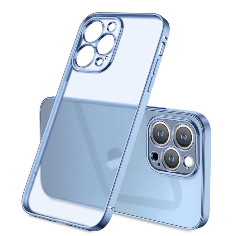 Apple iPhone 13 Pro Max Kılıf Kamera Korumalı Mat Esnek Mavi fiyatı ve  özellikleri