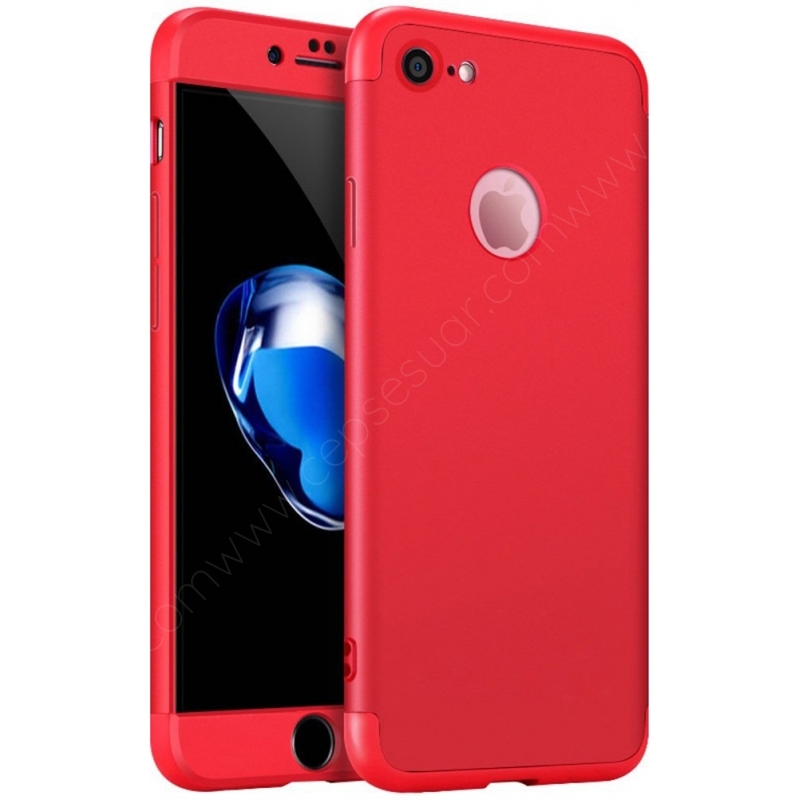 Apple iPhone 5 / 5S Kılıf 360 Tam Koruma Fit Kırmızı fiyatı ve özellikleri