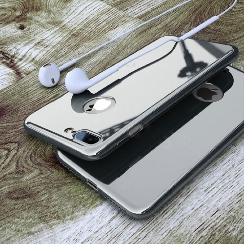 Apple iPhone 7 Plus Kılıf Aynalı Tam Koruma 360 Gümüş fiyatı ve özellikleri
