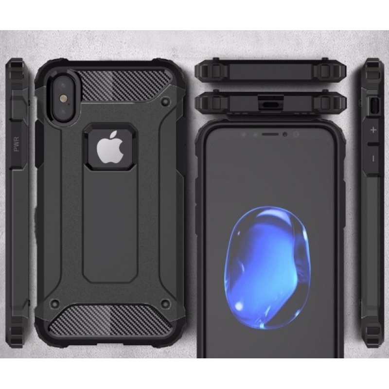 Apple iPhone X Kılıf Defender Tam Koruma Tank Zırh Kapak Siyah fiyatı ve  özellikleri