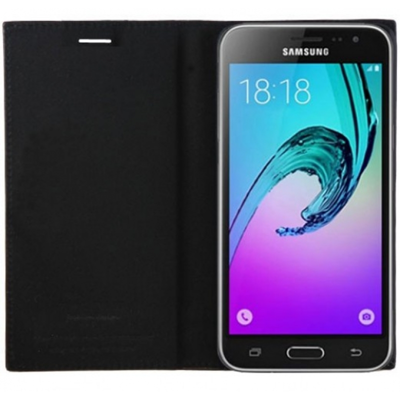 Samsung Galaxy J3 2016 Kılıf Kapaklı Gizli Mıknatıslı Siyah fiyatı ve  özellikleri