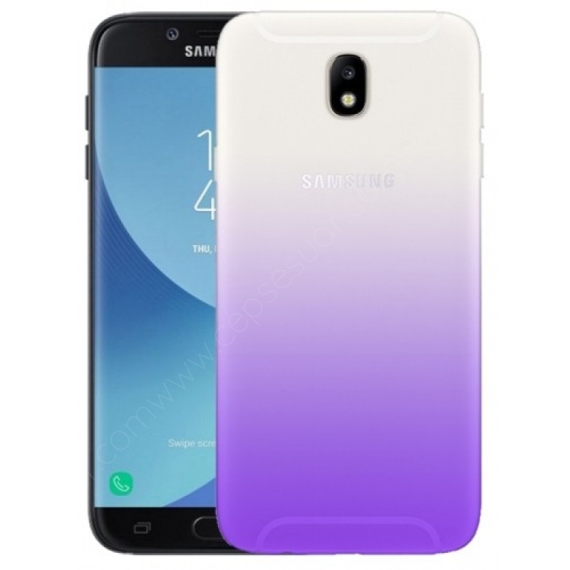 Samsung Galaxy J5 Pro Kılıf Renkli Transparan Kapak Mor fiyatı ve  özellikleri