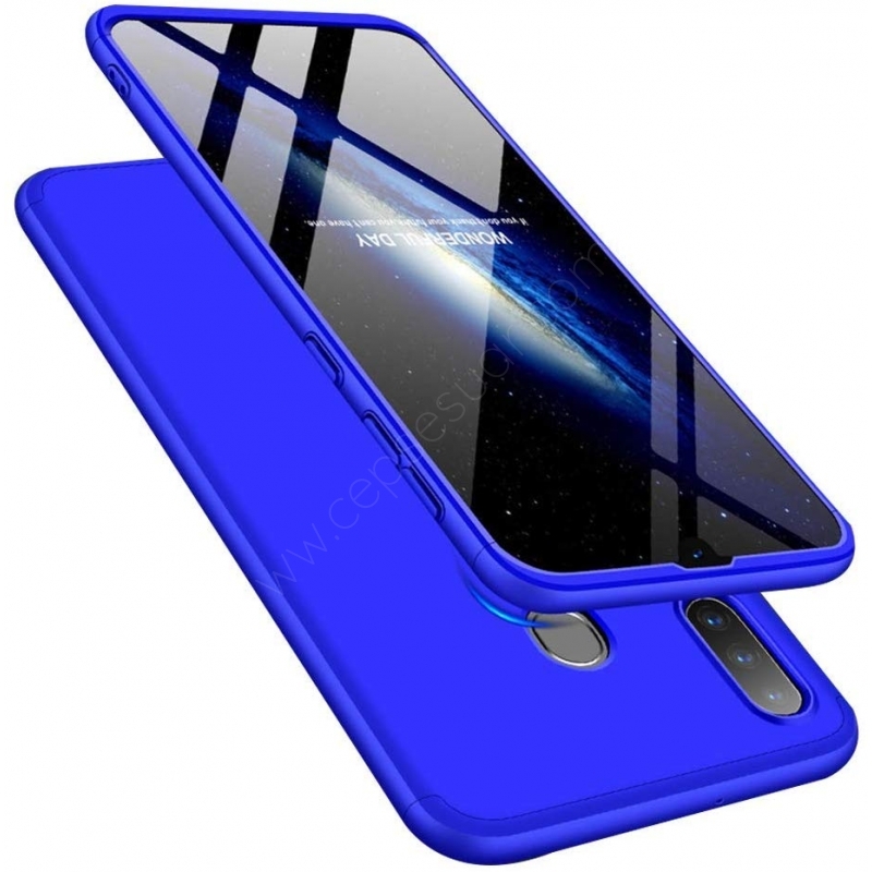 Samsung Galaxy A30 Kılıf 360 Tam Koruma Fit Mavi fiyatı ve özellikleri